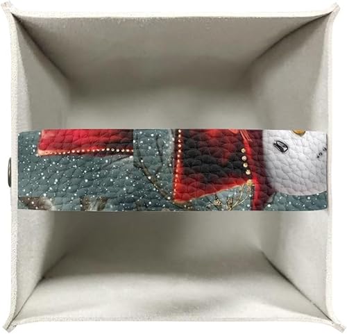 Miniatura 4 de Eheartsgir Caja de pañuelos de muñeco de nieve de Navidad con cinturón inferior, organizador de caja de pañuelos de estilo moderno, impermeable,