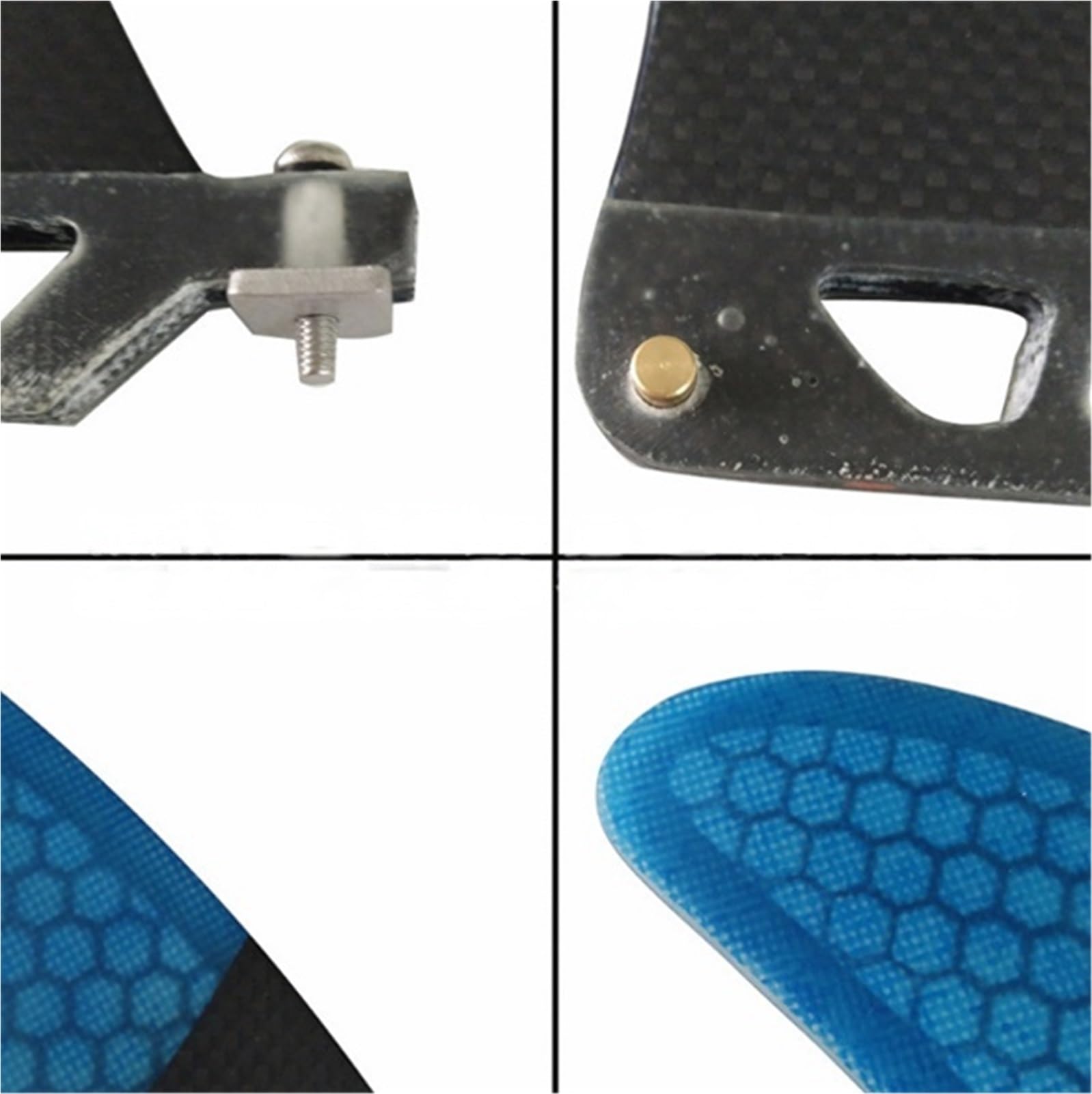 Accesorios For Surf con Aletas, Timón De Cola Panal Simple, Aleta Fibra Vidrio 9 Pulgadas Fácil de reemplazar