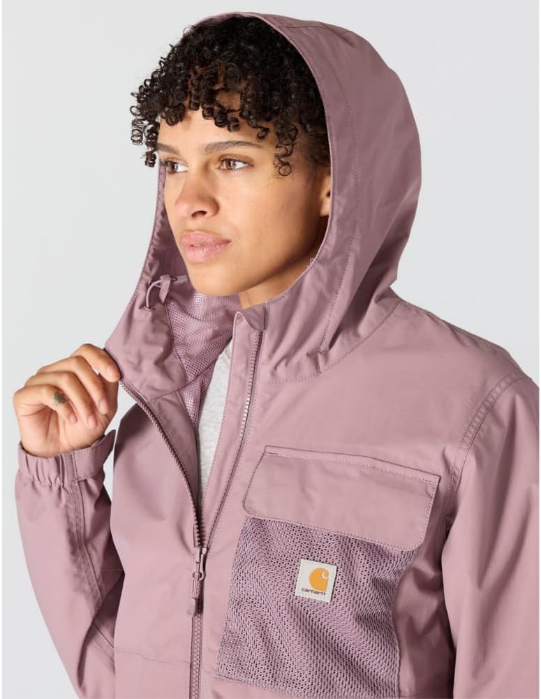 Carhartt womens Storm Defender Loose Fit Lightweight Hooded Packable Jacket - Image 3