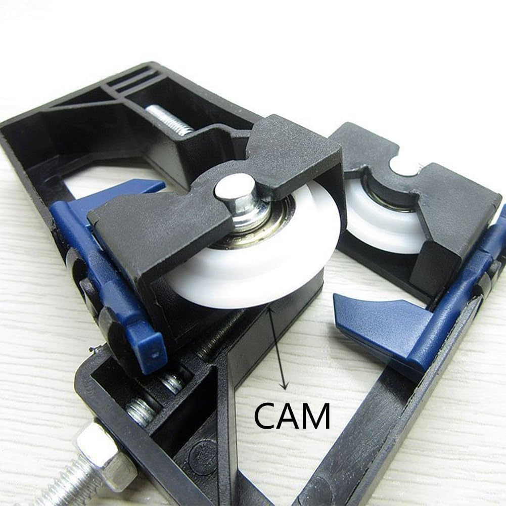 Paire De Guide-sol Réglable Pour Portail Coulissant, Rail De Porte Coulissante, 2 Portes (pas De Rainure Sur La Porte, Pas De Perçage Du Sol