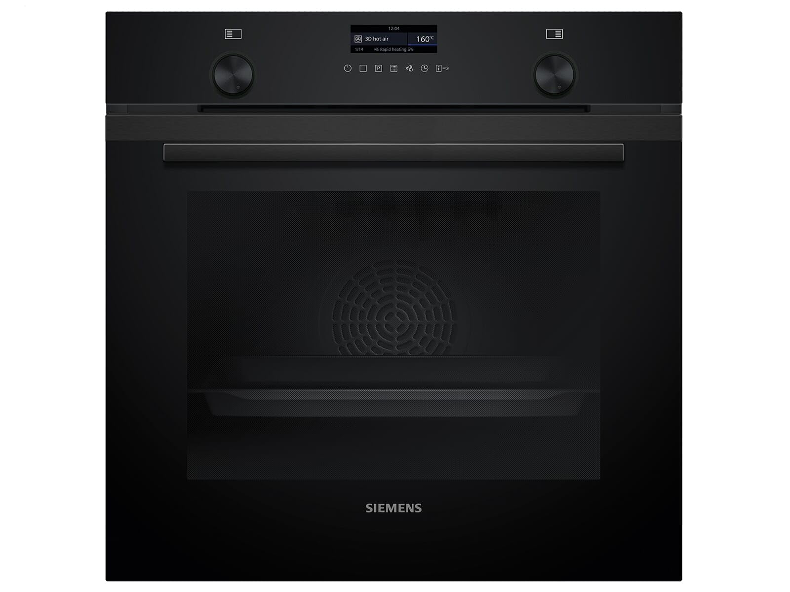 Siemens PQ527EA6BZ Set Pyrolyse Backofen Deep Black Inox HB279GBB3 + Induktionskochfeldabzug ED851BS16E