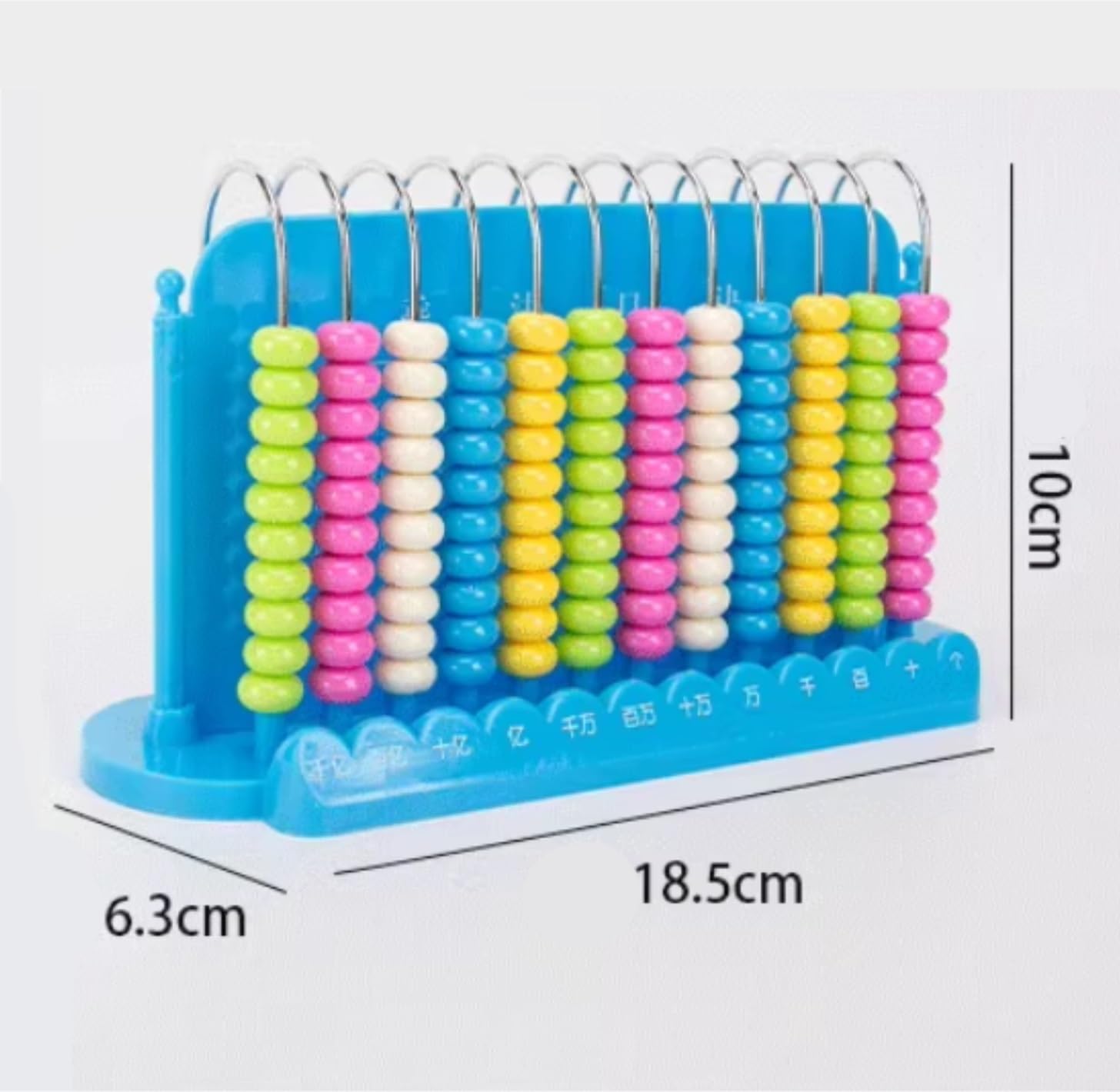 Ábaco Ábaco Educativo De 12 Filas For Contar Matemáticas, Ideal For Preescolar. Acero Inoxidable Plástico Oficina Material(Pink)