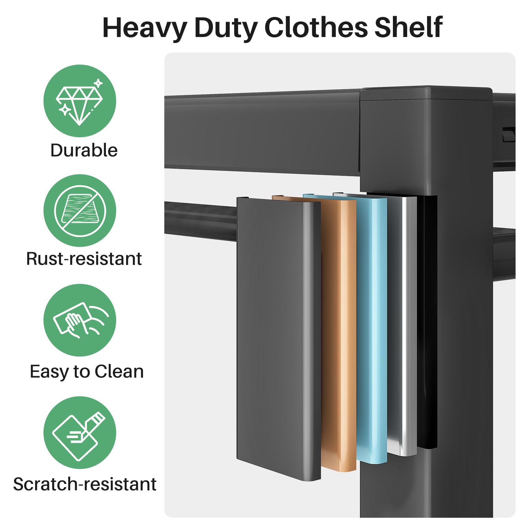 Clothes Rack Keyboard Snapklik.com : Kitstorack Clothes Rack Heavy Duty Clothes Rack