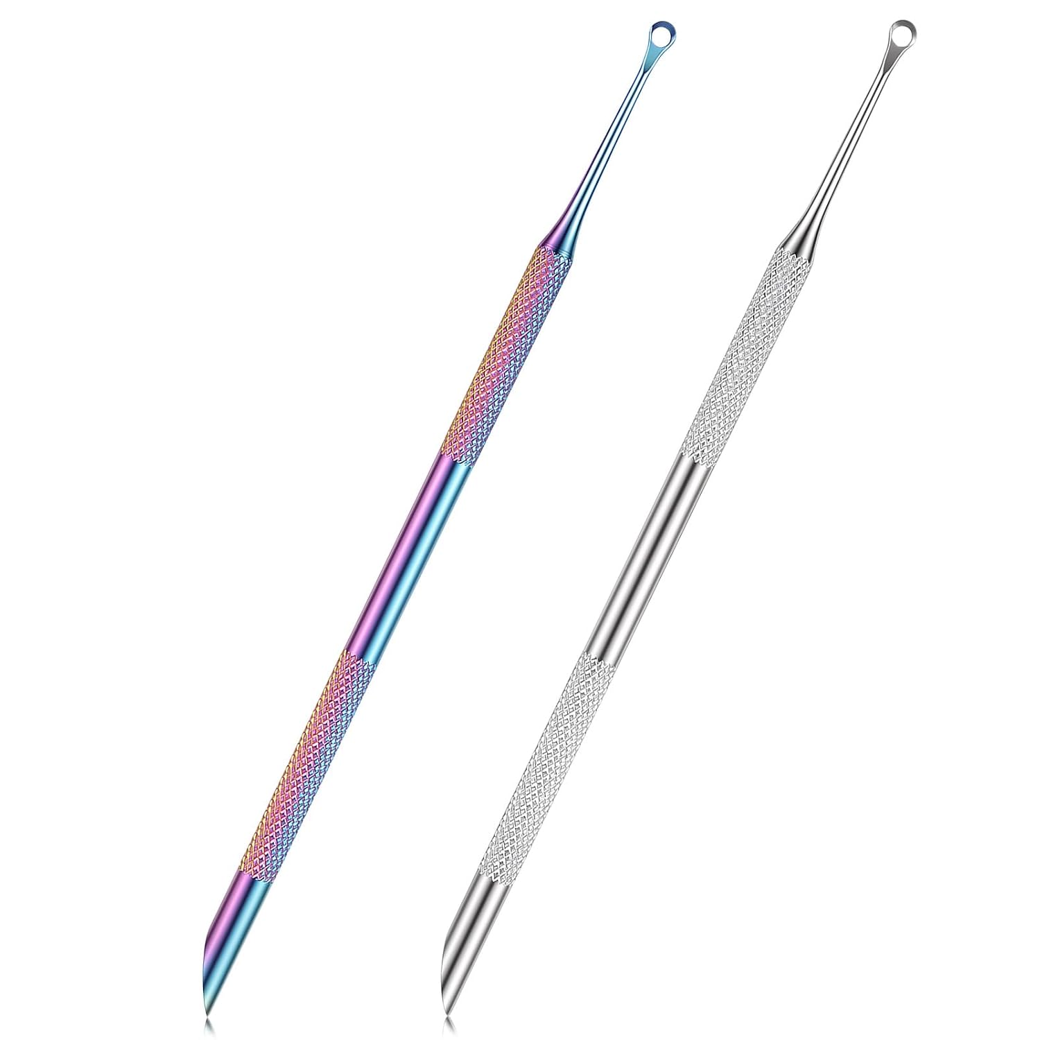 cobee 2 Pcs Pre Treatment Cuticle Pusher, Loop Cuticle Pusher Dual Ended