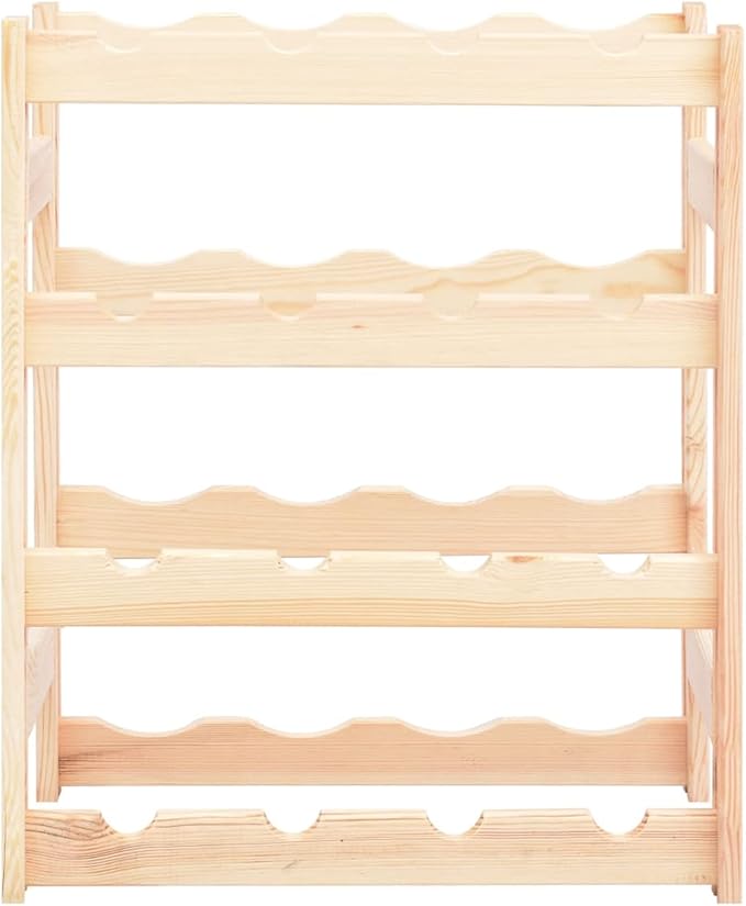 Estante para Vinos Gecheer de Pino Sólido para 16 Botellas miniatura 3