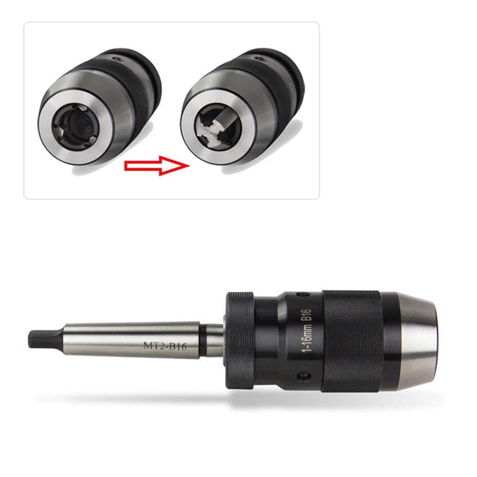 Mandrino autoserrante MK2-B16 1-16mm con mandrino conico MK2