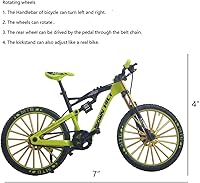 Vista 2 de Ailejia Miniadorno de bicicleta de carreras, vehículos de dedo de montaña, motocross, modelo de juguete, manualidades de decoración para el hogar