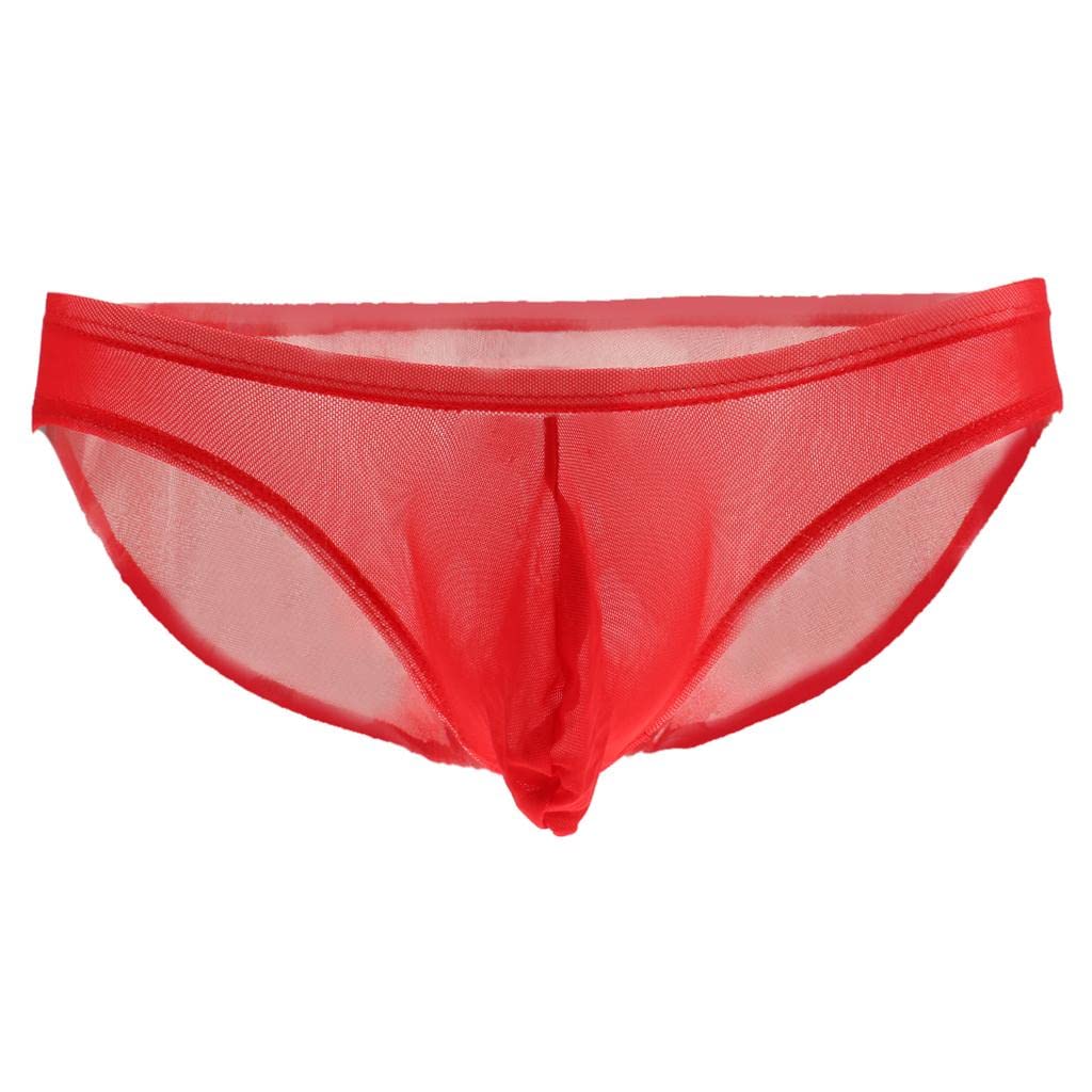 Men's Nets Yarn Bulge Pouch Bikini Briefs Breathable T-Back L Red | Clothing Shoes & Accessories | Mens Clothing | Underwear | 1x Men's Bikini T-Back-image-20