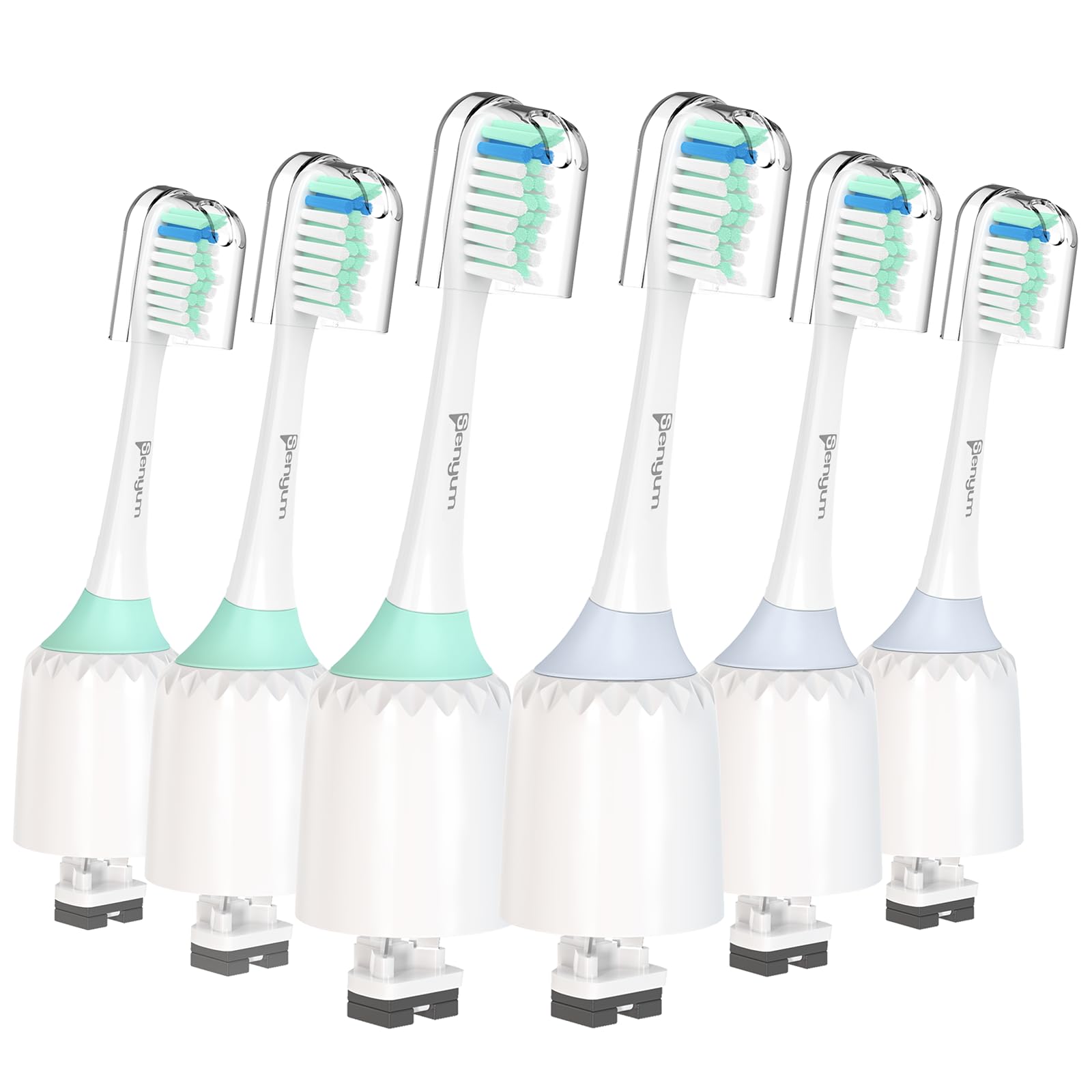 Toothbrush Heads for Philips Sonicare Replacement Heads for E Series, 6 PCS | For Philips Sonicare Toothbrush Heads Essence, Xtreme, Elite, Advance, for Phillips Sonic Care Electric Screw-On Brush Head