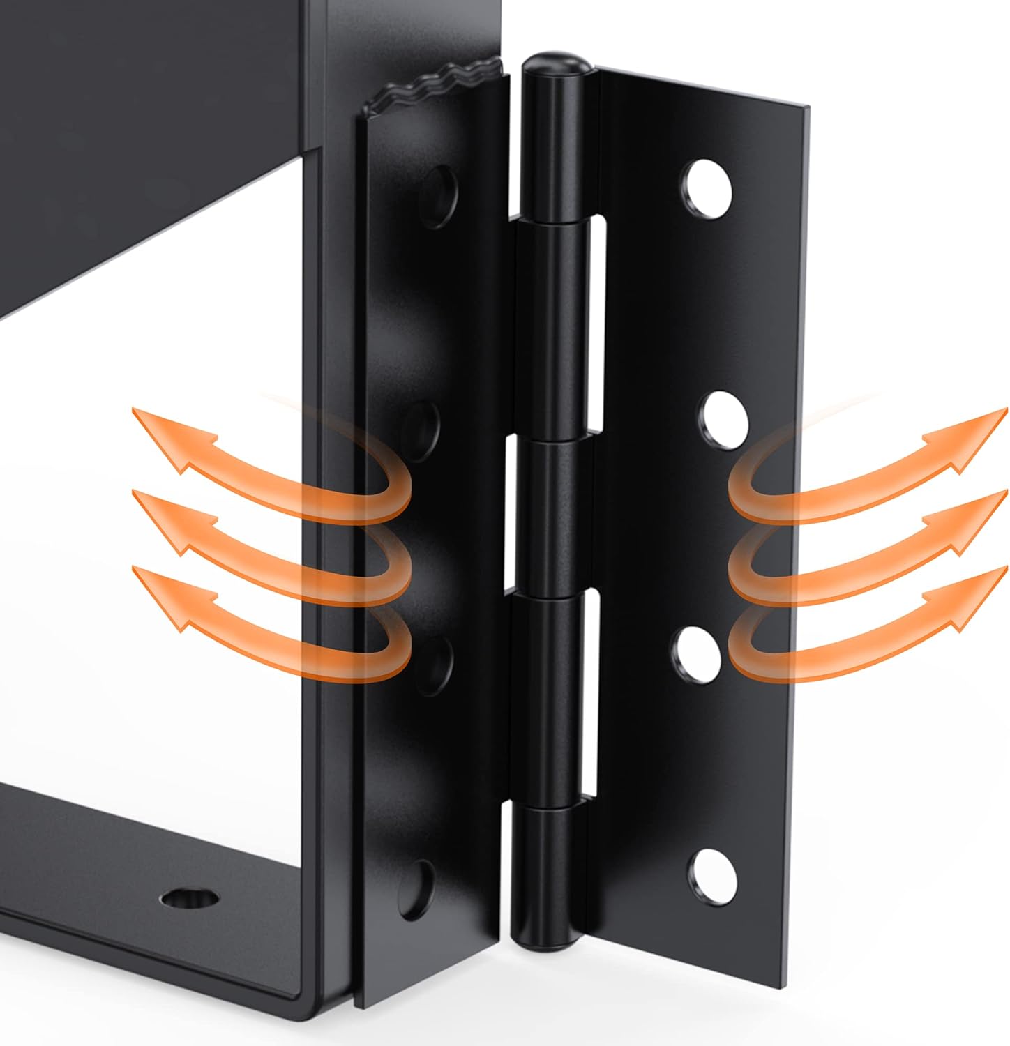 Highpro 2 Pack Corner Brace Bracket Kit, Wooden Fence Hinges No Sag Frame Kit for Shed Doors, Driveway, Corral Gates, Wood Windows