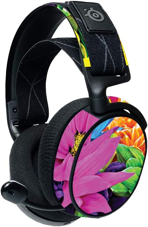 MightySkins Compatible with Steelseries Arctis 7 Gaming Headset (2019) - Flowers | Protective, Durable, and Unique Vinyl Decal Wrap Cover | Easy to Apply, Remove, and Change Styles | Made in The USA
