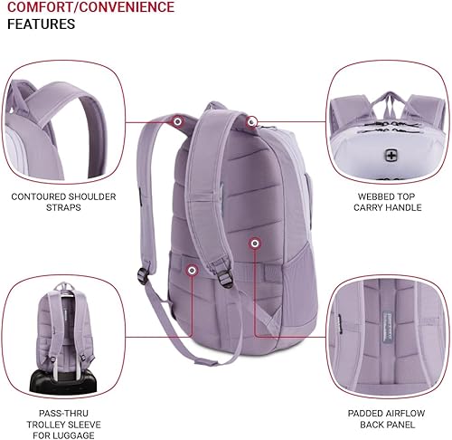 Miniatura 2 de SwissGear Mochila para portátil 8171, LavandaPúrpura Claro, Mochila para portátil 8171