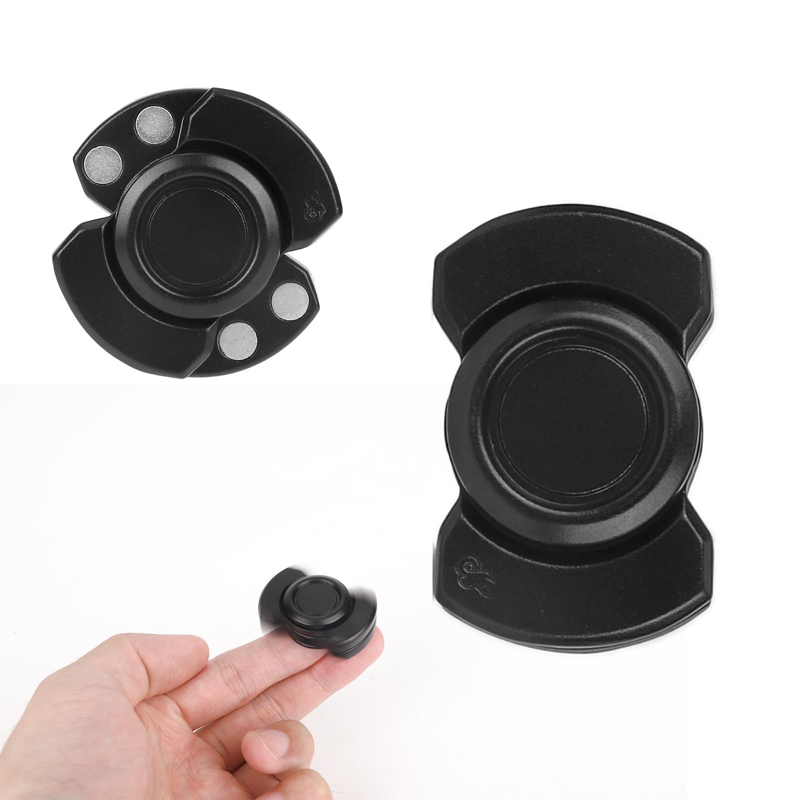 Penitue 3-in-1 Fidget Toy for Adults Fidget Toy Spinner Magnetic Metal Clicker Rotating Hand Fingertip Toys Focus Quite Tool for Adults Teen Boys Kids