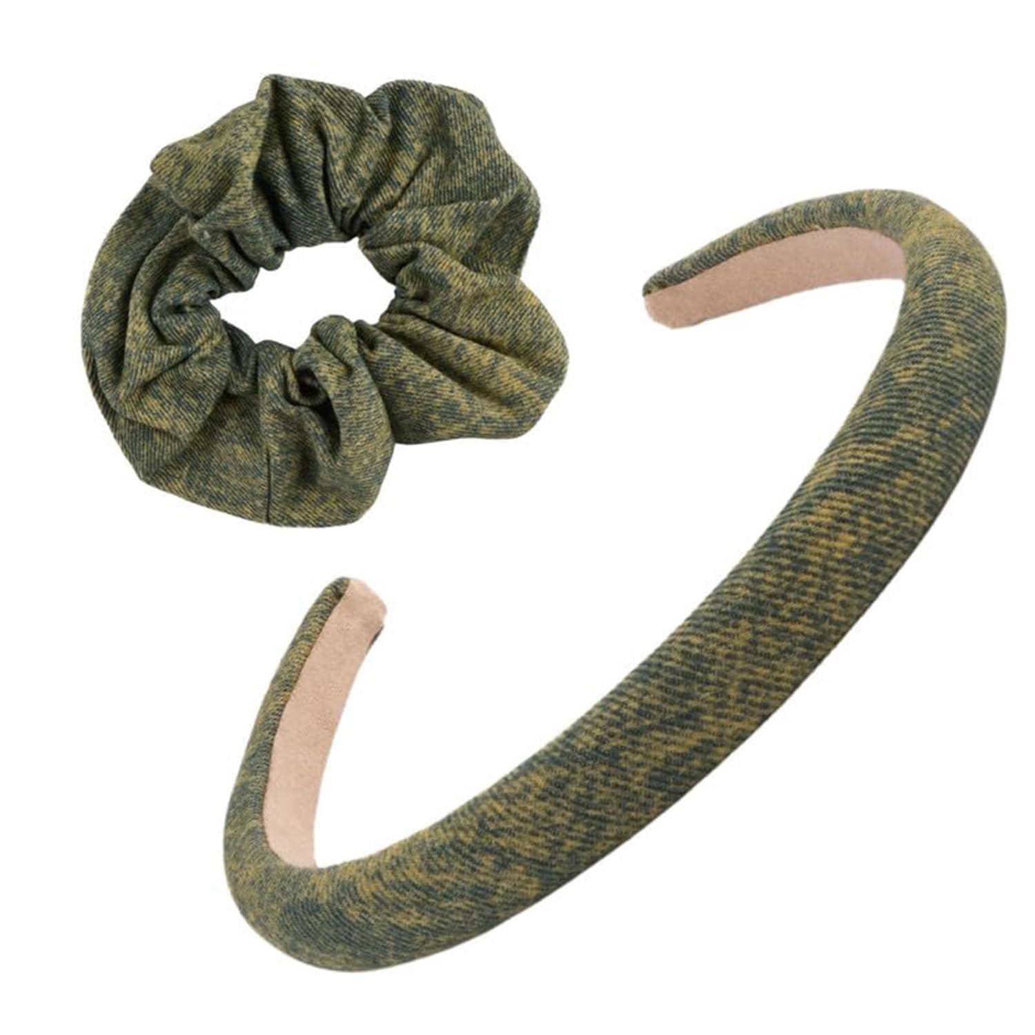 F DREAM Womens Pu Leather Hidden Headband, Hair Band and Scrunchies, Hair Ties, Ponytail Holder,Hair Accessories(Pack2)(Green) (B0CP82K217) Amazon Price History, Amazon Price Tracker