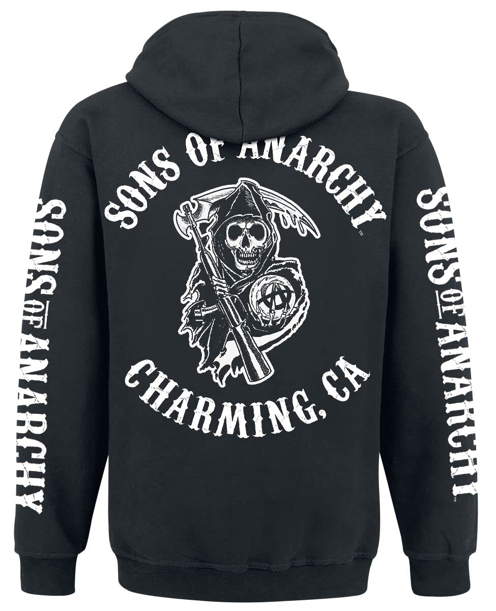 Chaqueta de piel sintética SOA Son of Anarchy Biker Club California para hombre, chalecos y sudadera con capucha para hombre