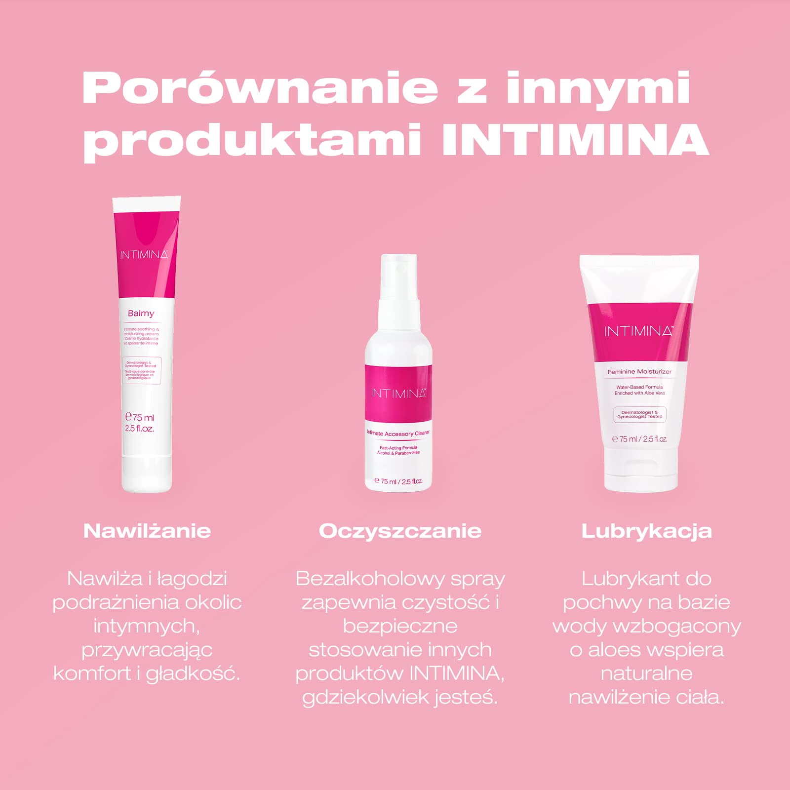 INTIMINA Balmy: krem intymny nawilżająco-łagodzący do pochwy