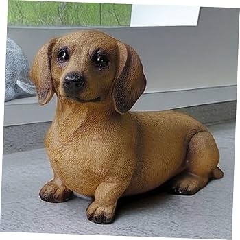 Amazon.co.jp: HYTROVE ミニチュアダックス グッズ 樹脂製 犬の置物