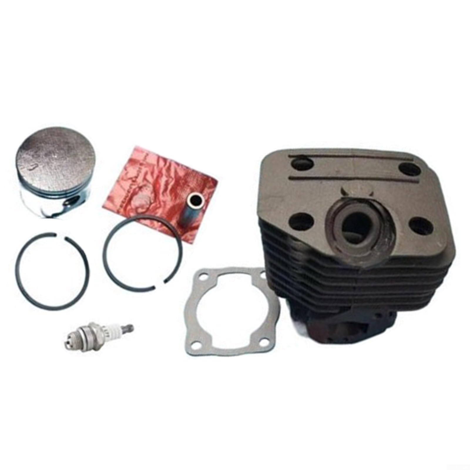 Kit de bloque de cilindro de cortacésped de 36 mm de metal para montaje de pistón compatible con TBC355 TBC358 TBC368 SUM338 SUM355 BG338 forro de cilindro para mantenimiento de jardín al aire