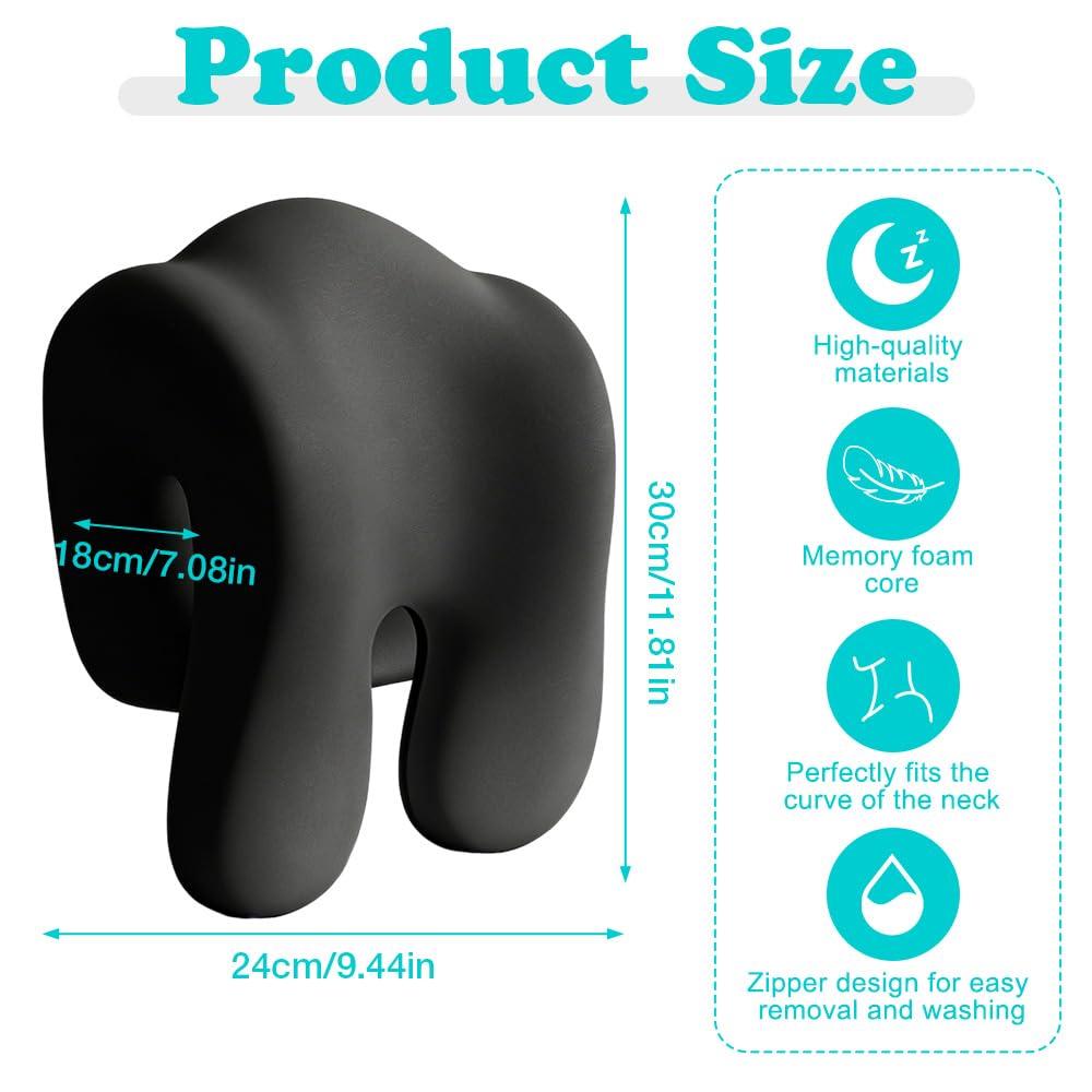 podpórka na głowę do krzesła biurowego, poduszka na kark do krzesła biurowego, podpora na kark do fotela, ergonomiczna poduszka podtrzymująca kark z pianką Memory Foam do krzesła biurowego