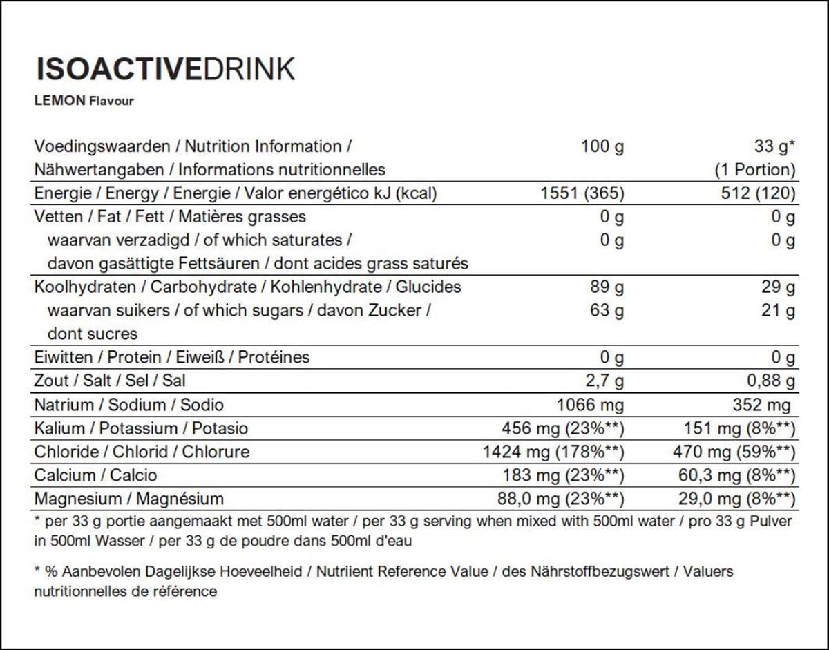 Powerbar Isoactive Lemon 1320g - Isotonisches Sportgetränk - 5 Elektrolyte + C2MAX & Recovery Active Chocolate 1210g - Regenerations Whey Drink mit Kohlenhydraten + Magnesium und Zink