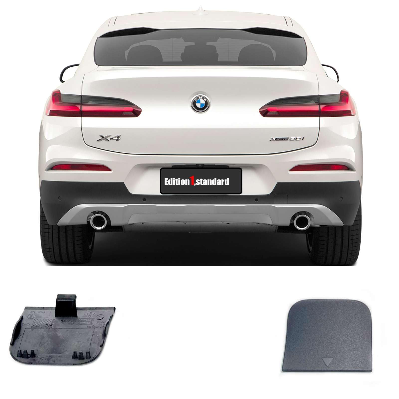 Amazon.com: Rear Tow Cover for 18-21 BMW X4 G02 Fit 20dX 20iX 25dX