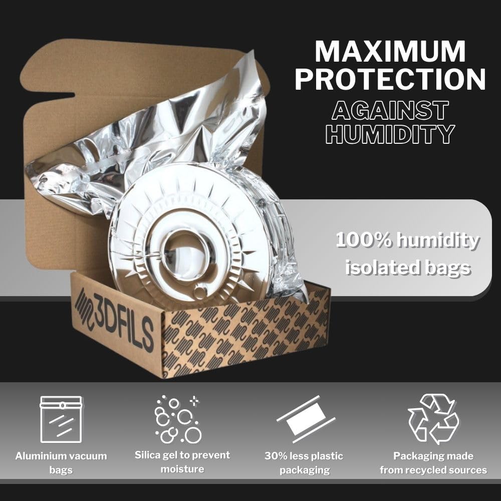 3DFILS - Filament PLA do druku 3D Neat Winding esFil PLA MAX: 1,75 mm, 1kg, biały