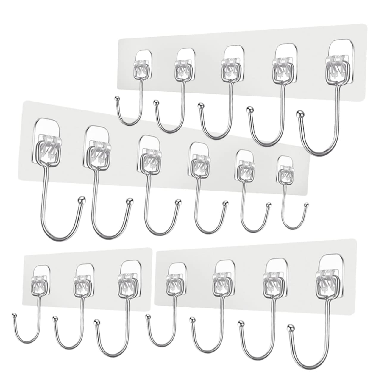 VASDEV 16 Piezas de Ganchos de Pasta Fuerte para Colgar Sombreros, Ganchos de decoración, Ganchos de Metal, Colgador de Pared para Ahorrar Espacio, Adhesivo para Colgar en la Pared, Sopor