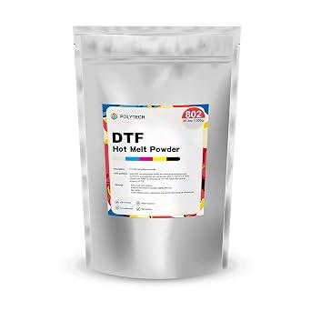 POLYTECH DTF Powder 35.2oz/ 1000g - White Hot Melt Adhesive Powder, for DTF Transfer Film Printing, for All DTF Printer & DTG Printer