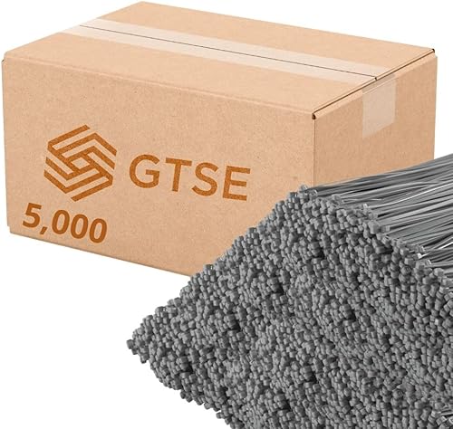 Miniatura 80 de GTSE - Paquete de 100 bridas con cremallera de 20.3 cm, color plateado/gris, 8.06 kg de resistencia, bridas de nailon grises resistentes a los rayos