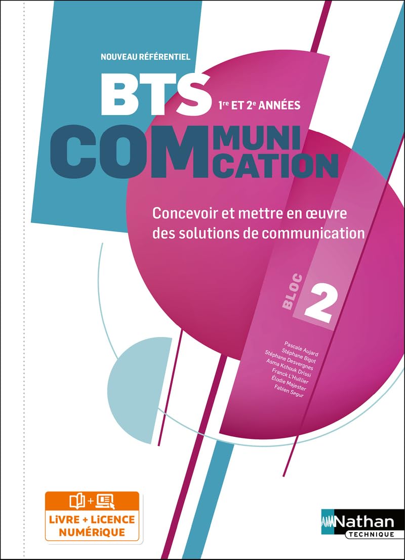 Bloc 2 - Concevoir et mettre en oeuvre des solutions de communication - BTS Communication 1re et 2e années