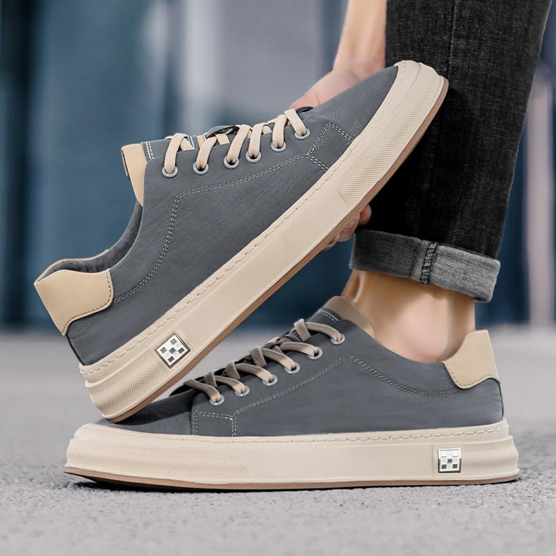 Men's Breathable Low-top Lace-up Sneakers, Business Casual and Versatile Style Shoes, Very Suitable for Leisure and Outdoor Activities3