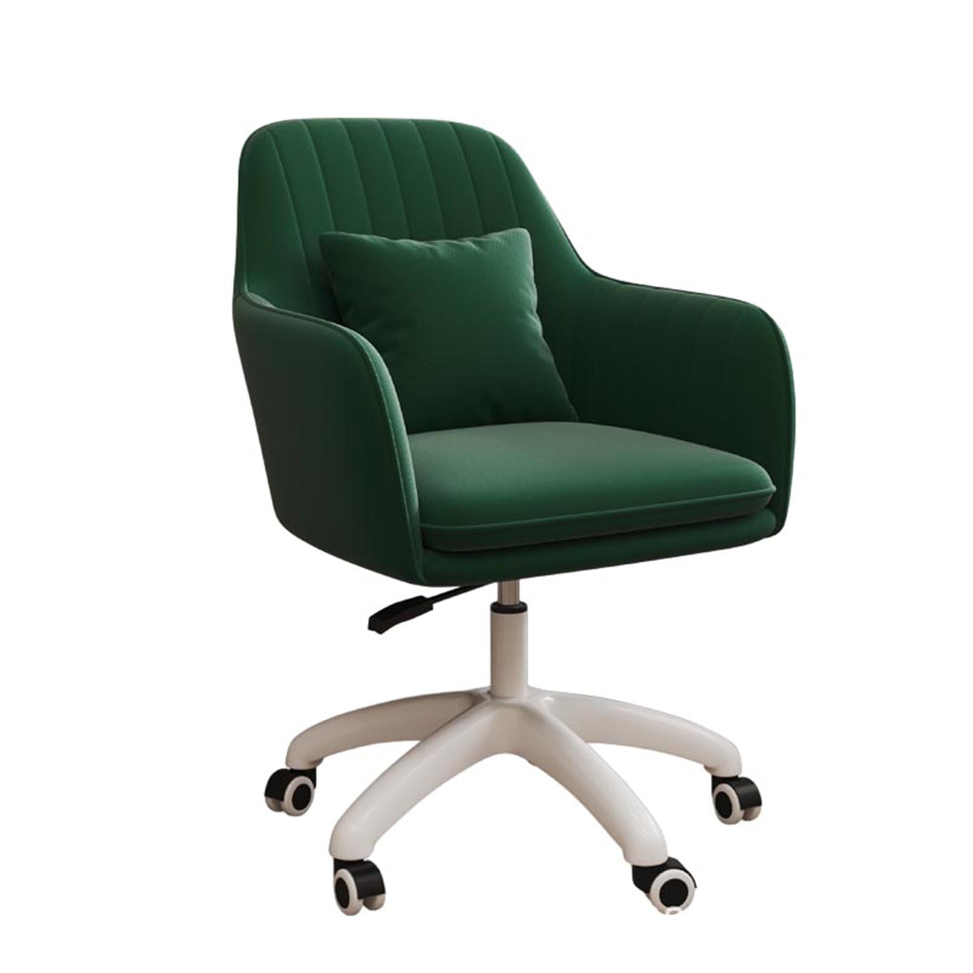 Ergonomiczne, obrotowe krzesło biurowe z podparciem lędźwiowym, obrót o 360° i regulowaną wysokością, do domowego biura, biurka komputerowego i recepcji