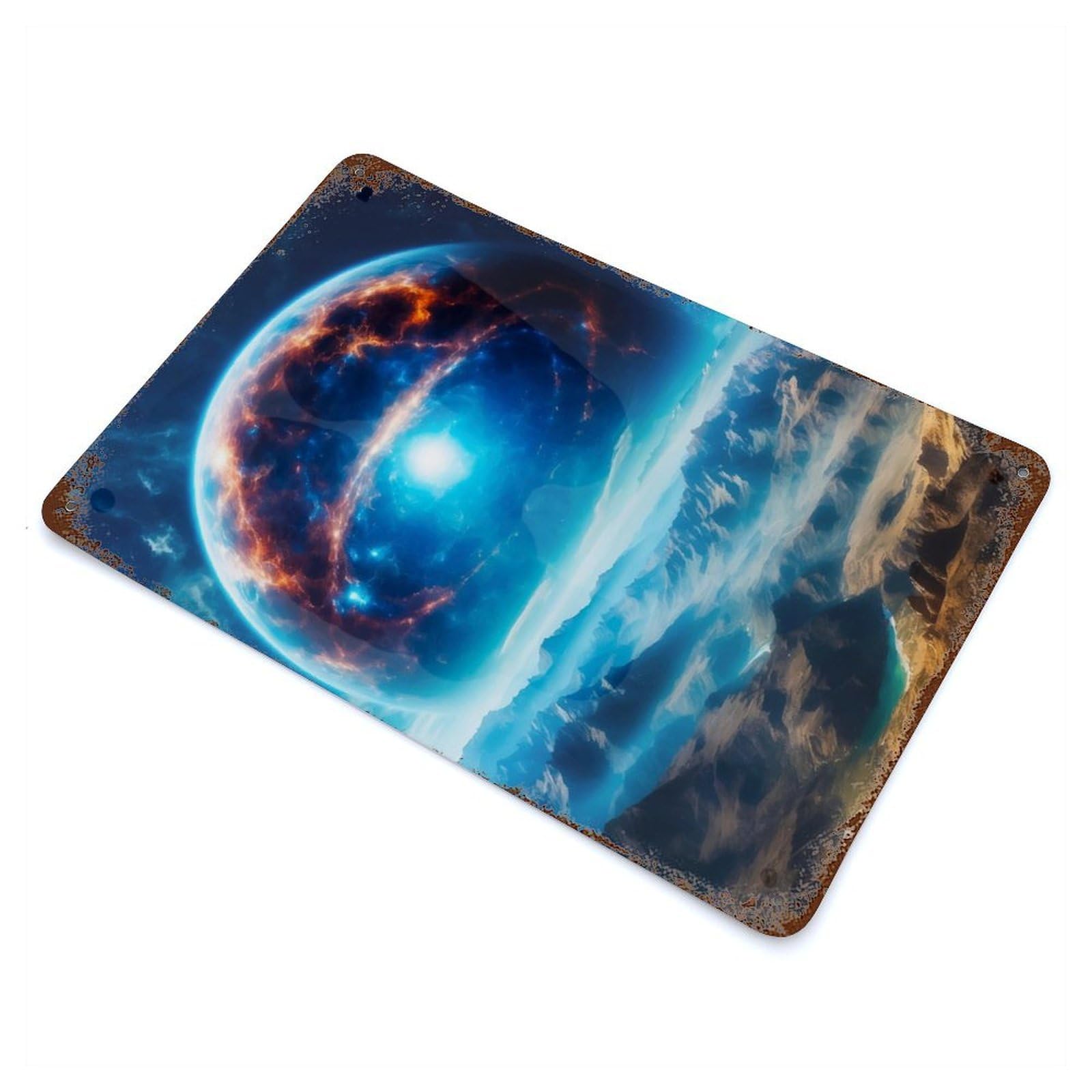Eye in The Sky Decorative Tin Sign 11.8"x7.9", Ideal for Cafe, Home Bar And Lounge Decor