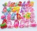 Cuhair 20pcs elastic cartoon design for girl ponytail holder hair tie rope rubber accessories