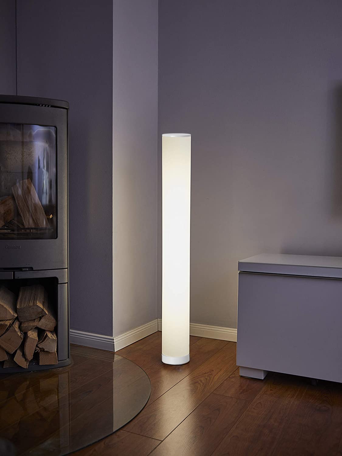 Northpoint LED DIY Lichtsäule Stehlampe Standleuchte Stehleuchte zum Aufbauen Glatt ca. 103 cm hoch dimmbar Farbwechsel mit Fernbedienung