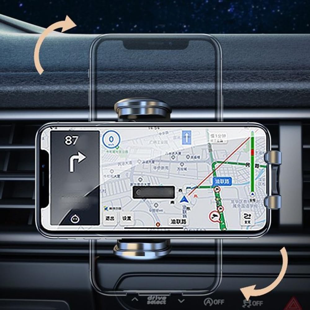 Soporte Móvil Coche,Soporte Móvil Coche para el Salpicadero Rejillas de Aire y Parabrisas para Peugeot 301 2014 2015 2016 2017 2018.