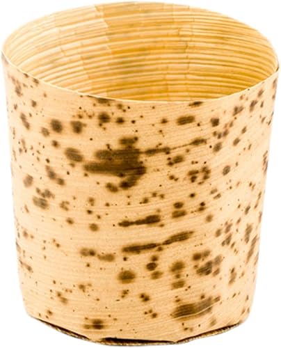 Miniatura 8 de Restaurantware Vasos desechables de 5 onzas para aperitivos, 200 moldes medianos de bambú, sostenibles para alimentos calientes y fríos, todas las