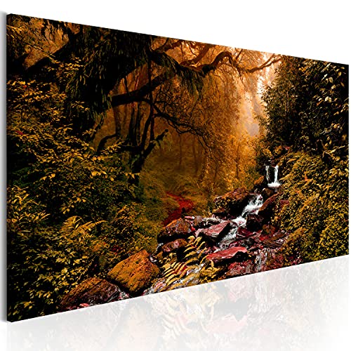 murando - Cuadro de cristal acrílico Bosque 120x40 cm Impresión de 1 Pieza Pintura sobre Vidrio Imagen Gráfica Decoracion de Pared Bosque Paisaje Naturaleza Panorama Árbol c-B-0193-k-b