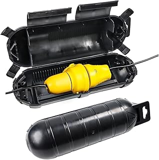 Feirdhoo 2 Piezas Protector Enchufe Exterior, IP44 Caja para Cables Lmpermeable, Caja Protectora para Cables Alargadores...
