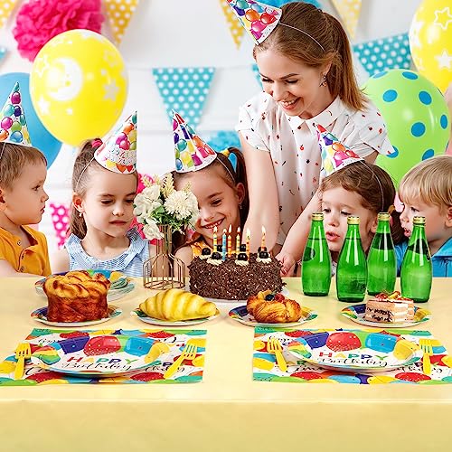 Decorlife Birthday Plates And Napkins Party Supplies Serves 24 thumb #6