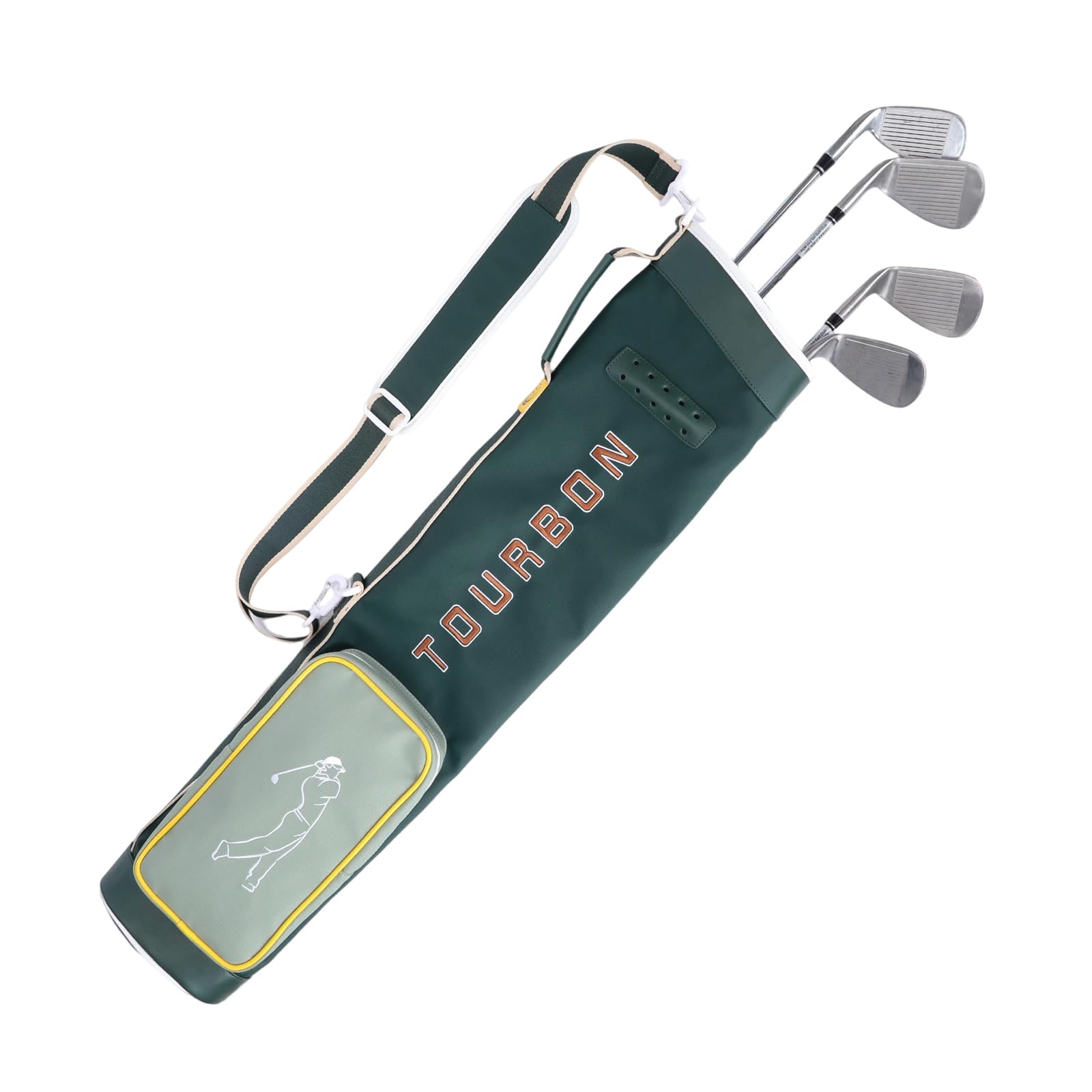 Nylon Golf Club Bag Portable Foldable Sunday Golf Clubs Carrying Case