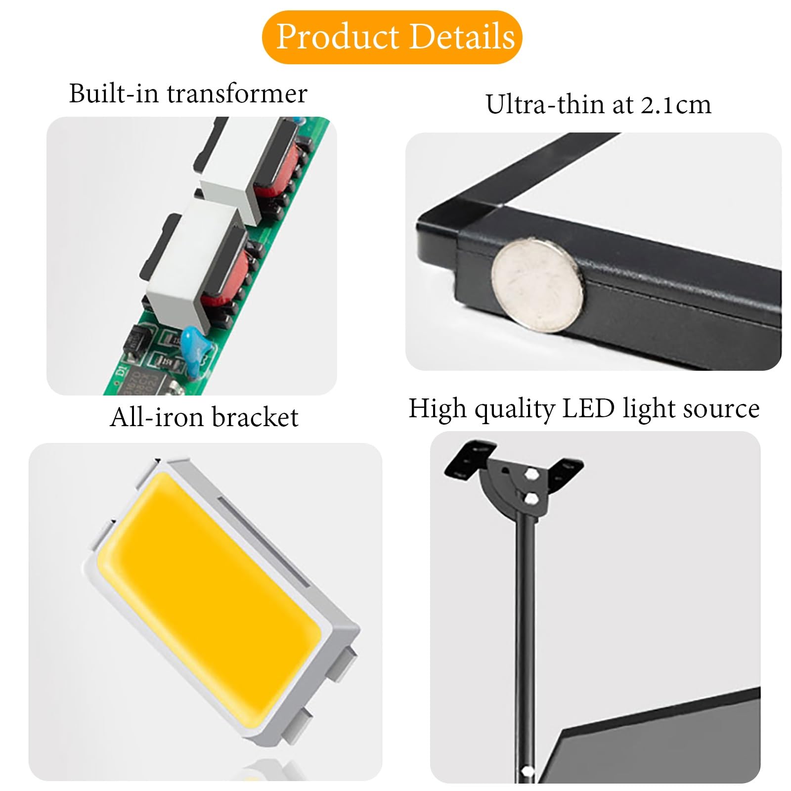 Tablero de menú retroiluminado LED con soporte retráctil, caja de luz montada en la pared para restaurantes, pantallas transparentes, diseño de eficiencia energética, perfecto para publicidad en