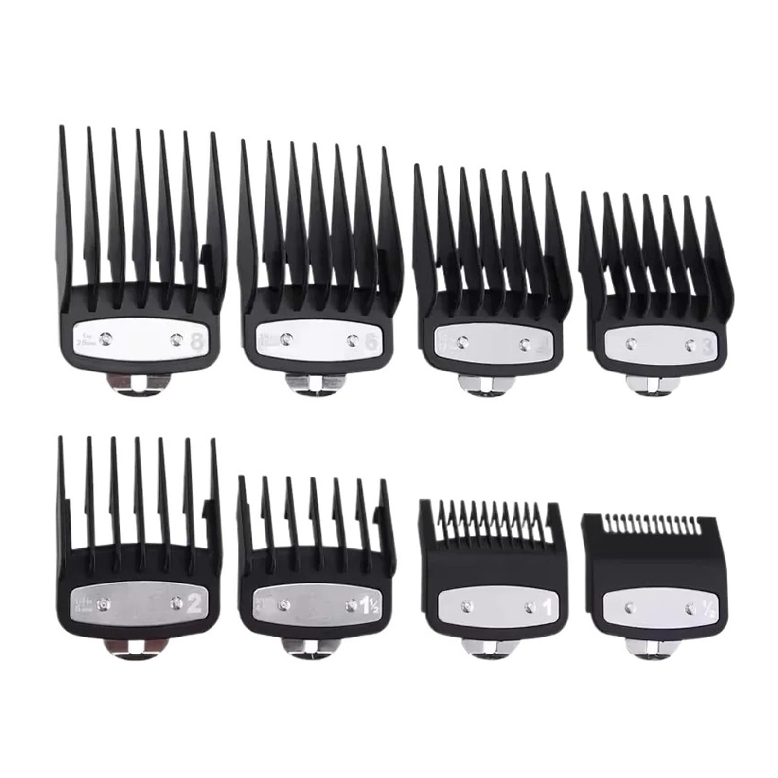 8 unids/set peine guía for cortadora herramientas de corte pelo universales