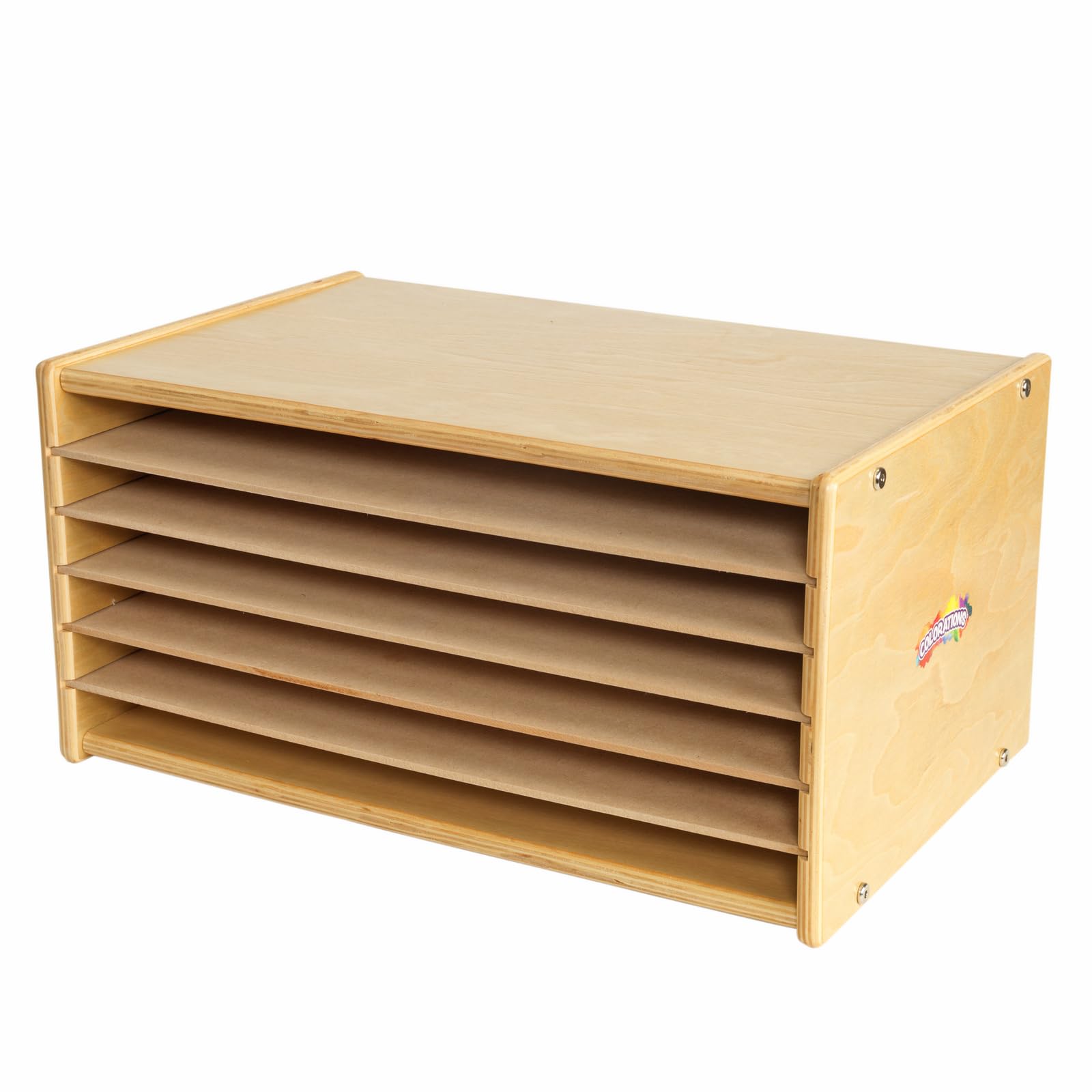 Colorations® Drewniany organizer do przechowywania papieru