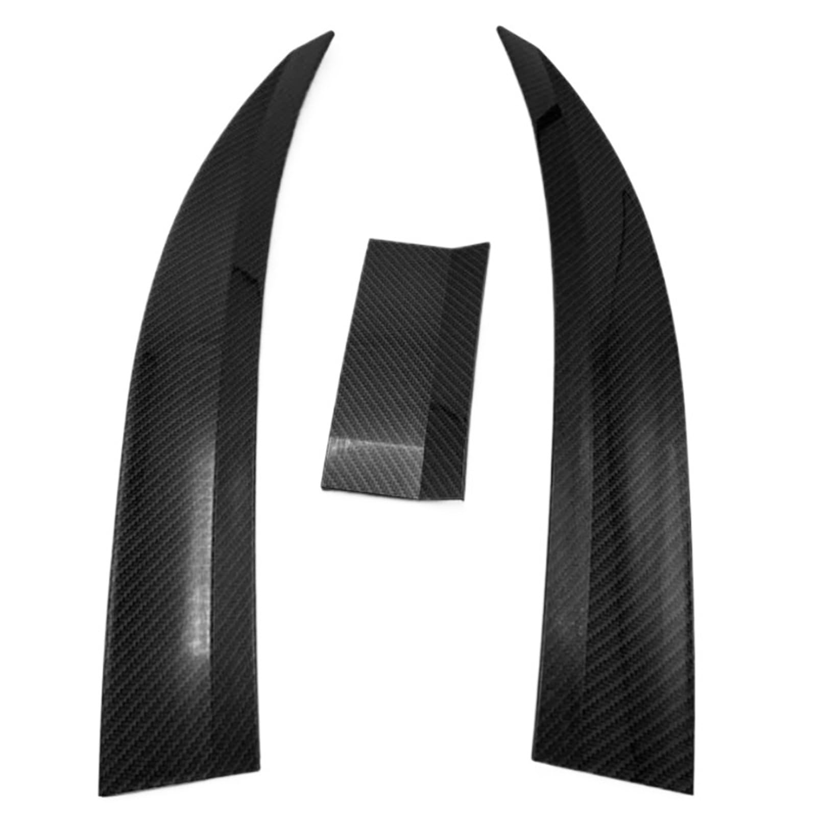 Spoiler in fibra di carbonio for auto, fai da te, rimontaggio, portellone del bagagliaio, universale, compatibile con BMW, Toyota, Honda, Kia, Hyundai, Opel, Mazda, VW, Tuning(Carbon fiber black)
