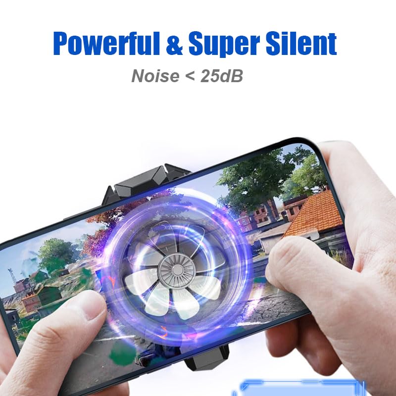 Miniatura 6 de Enfriador de teléfono móvil con batería recargable, ventilador de enfriamiento para teléfonos inteligentes iPhone Android, radiador de teléfono