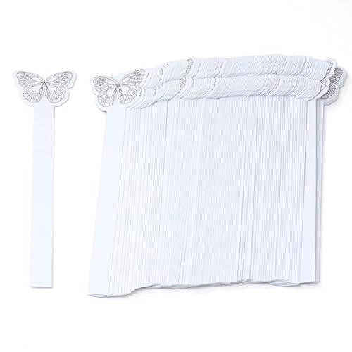 Miniatura 3 de Honbay 100 tiras de prueba de perfume desechables con patrón de mariposa, aceites esenciales, tiras de prueba de papel, papel de prueba de olor para