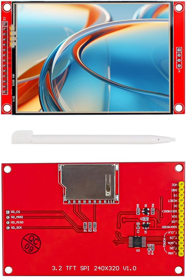 LAFVIN 3 2-дюймовый TFT LCD сенсорный дисплей модуль-щит разрешение 320 x 240 последовательный интерфейс SPI чип ILI9341 с сенсорным стилусом совместимый с Arduino