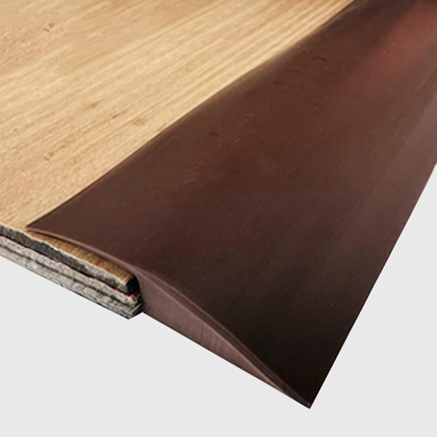 Threshold Strip，Flooring Transition Strip，Self Adhesive Uneven Floors Transition Covering Strips Arc, Kitchen Bedroom Threshold Joining Ramp Reducer, Vinyl/Laminate Flooring Edge Trim Bar(Gray)