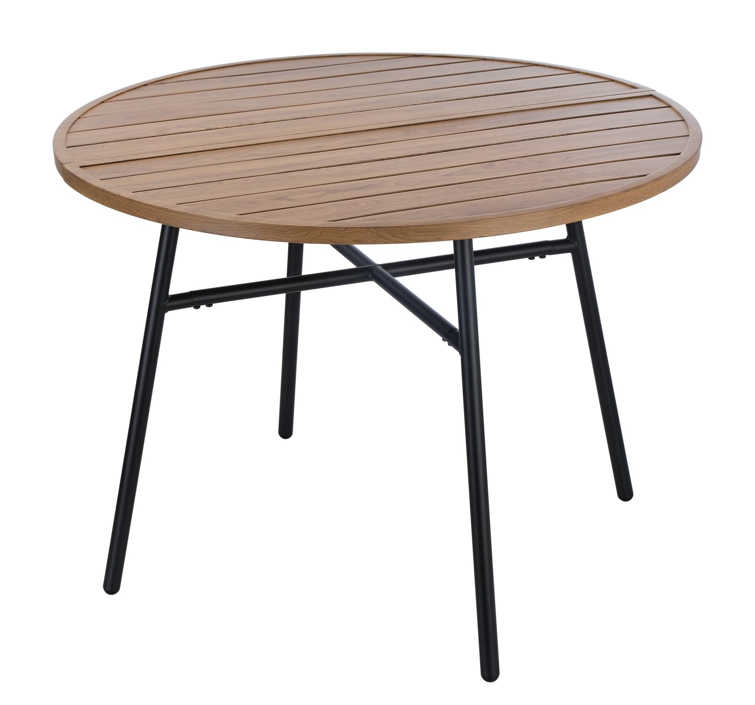 VDD – Table de Jardin – Table d'extérieur – Table Ronde – Fer revêtu – 100 x 73,5 cm